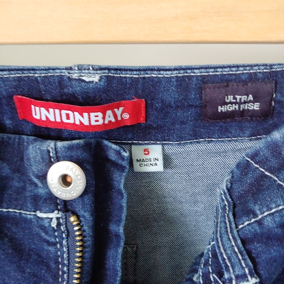 Unionbay Donni Wide Leg High Rise Crop Jeans Sz 5 - Picture 12 of 14